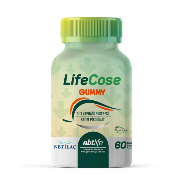 Nbt life lifecose gummy takviye edici gida 60 yumusak kapsul nbt life