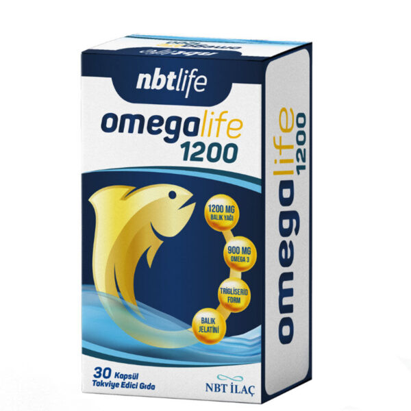 Nbt life omegalife 1200 omega 3 30 kapsul nbt life