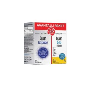 Ocean Extramag 60 Kapsül + D3K2 Damla 20ml Avantajlı Paket