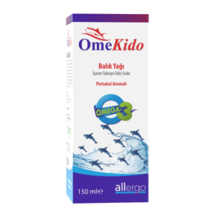 OmeKido Omega-3 Portakal Aromalı Balık Yağı İçeren Takviye Edici Gıda 150 ml