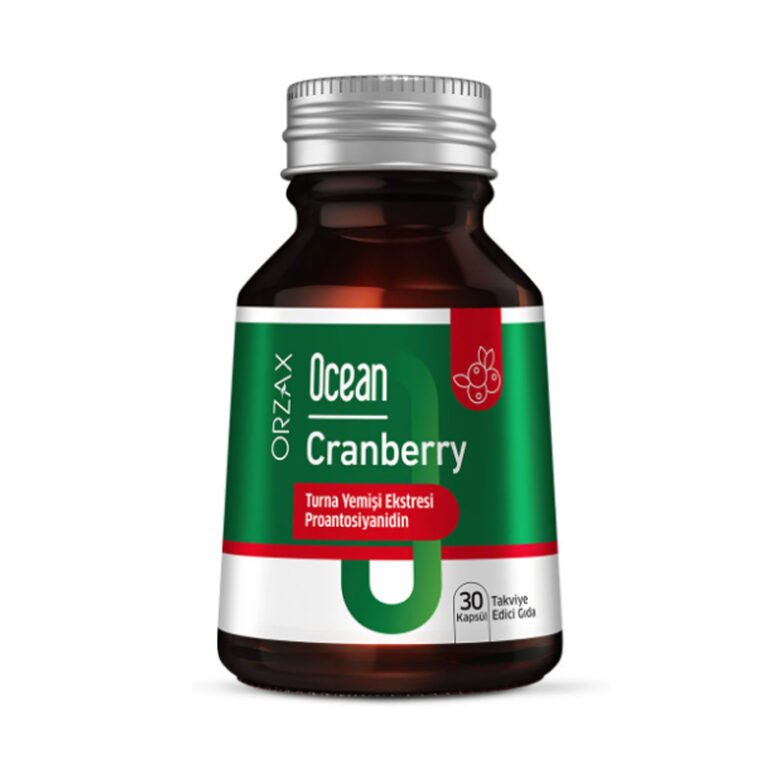 Orzax ocean cranberry turna yemisi ekstresi 30 tablet takviye edici gida