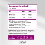 Orzax Ocean ExtraMag Threog Takviye Edici Gıda 60 Tablet