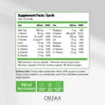 Orzax Ocean Multi Şurup Ballı Portakallı 150 ml (1 Alana 1 Bedava)