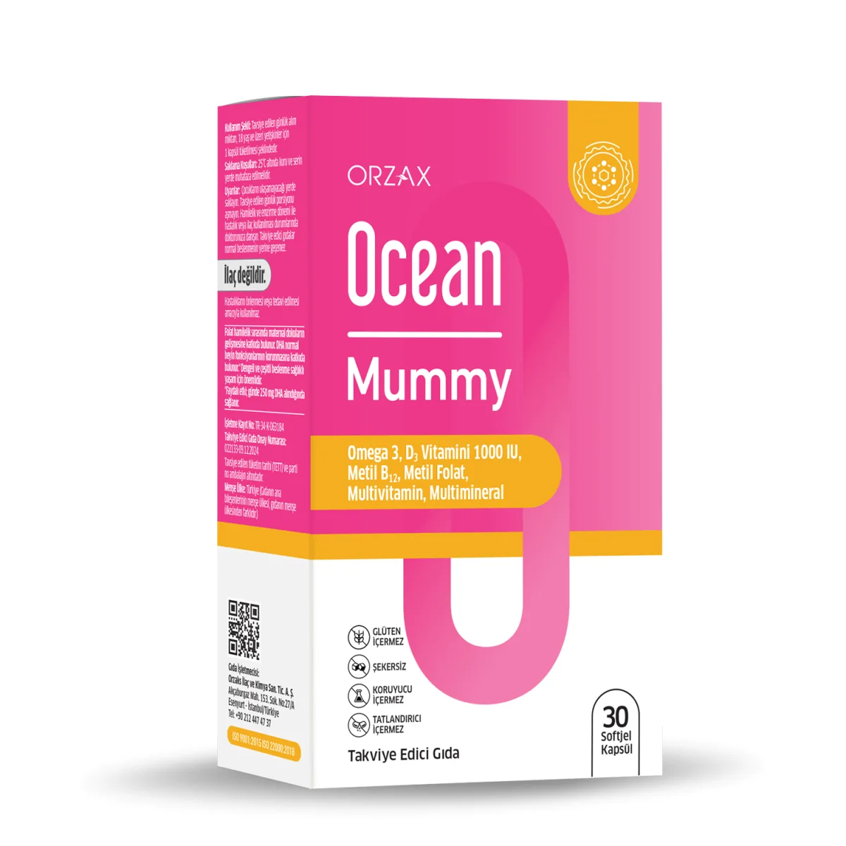 Orzax Ocean Mummy 30 Softjel Kapsül