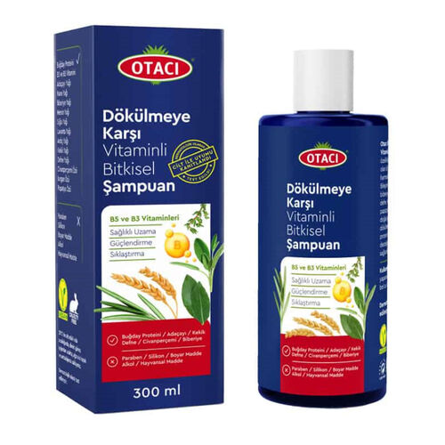 otaci-dokulmeye-karsi-vitaminli-bitkisel-sampuan-300-ml-otaci-191253-82-O.jpg Otacı Dökülmeye Karşı Vitaminli Bitkisel Şampuan 300 ml - Görsel 1