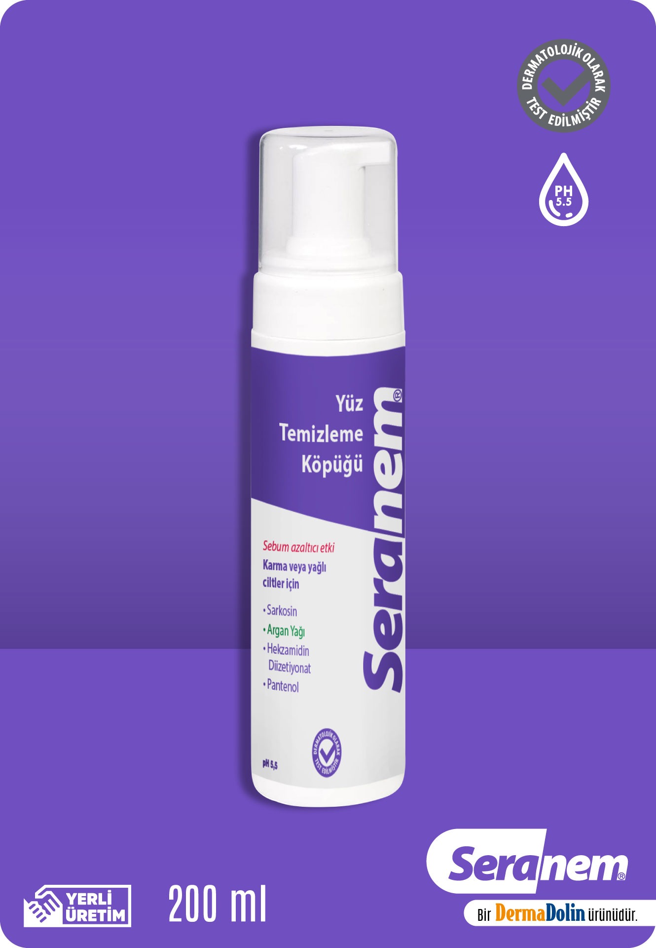 seranem-kopuk-200ml.jpg Seranem Yüz Temizleme Köpüğü 200ml - Görsel 1