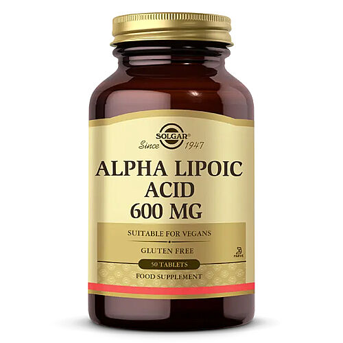 Solgar alfa lipoik asit 600 mg takviye edici gida 50 tablet