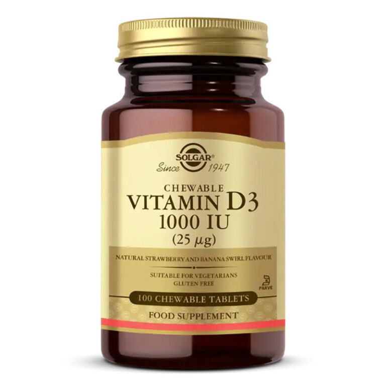 Solgar vitamin d3 1000 iu 100 cignenebilir tablet