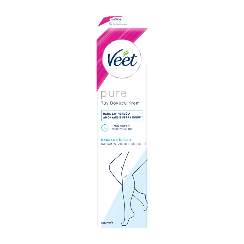 tr-TR-pure_200ml_hassas_krem-2.webp Veet Tüy Dökücü Krem Sprey Hassas Ciltler İçin 150ml. - Görsel 1