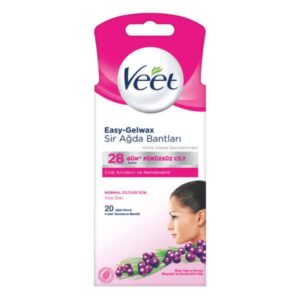 Veet Easy Gelwax Normal Ciltere Özel Yüz Sir Ağda Bandı 20 Adet