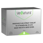 Venatura magnezyum sitrat malat ve vitamin b6 p5p takviye edici gida 30 sase