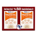 Wellcare Vitamin D3K2 Takviye Edici Gıda İkincisi 50 İndirimli
