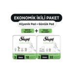 Sleepy Natural Ultra Ped Gece 18 Adet + Günlük Ped Uzun 32 Adet Avantaj Paketi - Görsel 2