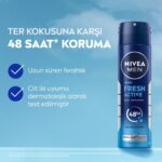 Nivea Men Fresh Active Deodorant Sprey 150ml - Görsel 4