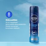 Nivea Men Fresh Active Deodorant Sprey 150ml - Görsel 5
