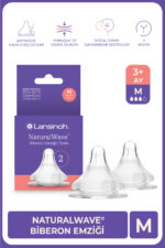 Lansinoh Natural Wave Biberon Emziği Orta Akış 2 Adet - Görsel 2