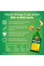 Möller's Omega-3 Cod Liver Oil Doğal Limon Aromalı 150 ml Takviye Edici Gıda - Görsel 5