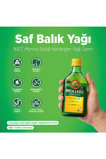 Möller's Omega-3 Cod Liver Oil Doğal Limon Aromalı 150 ml Takviye Edici Gıda - Görsel 6